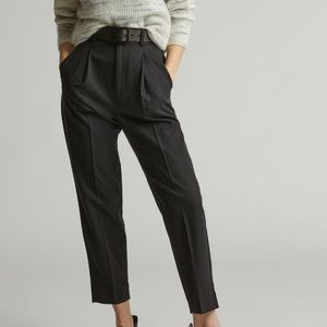Everlane Tencel Way-High Taper Pant - Black - Size 12